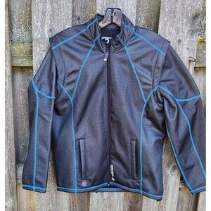 Freeze Out Thermal Protection Mens Small Moto Jacket Full Zip Detach Sleeves